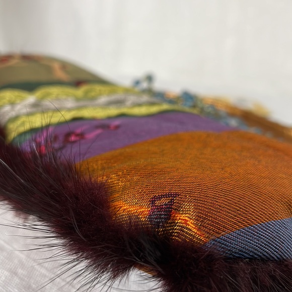 Gorgeous Mulimedia Small Handbag purse mini hippie chic Malina ? Vintage ? - Picture 12 of 16